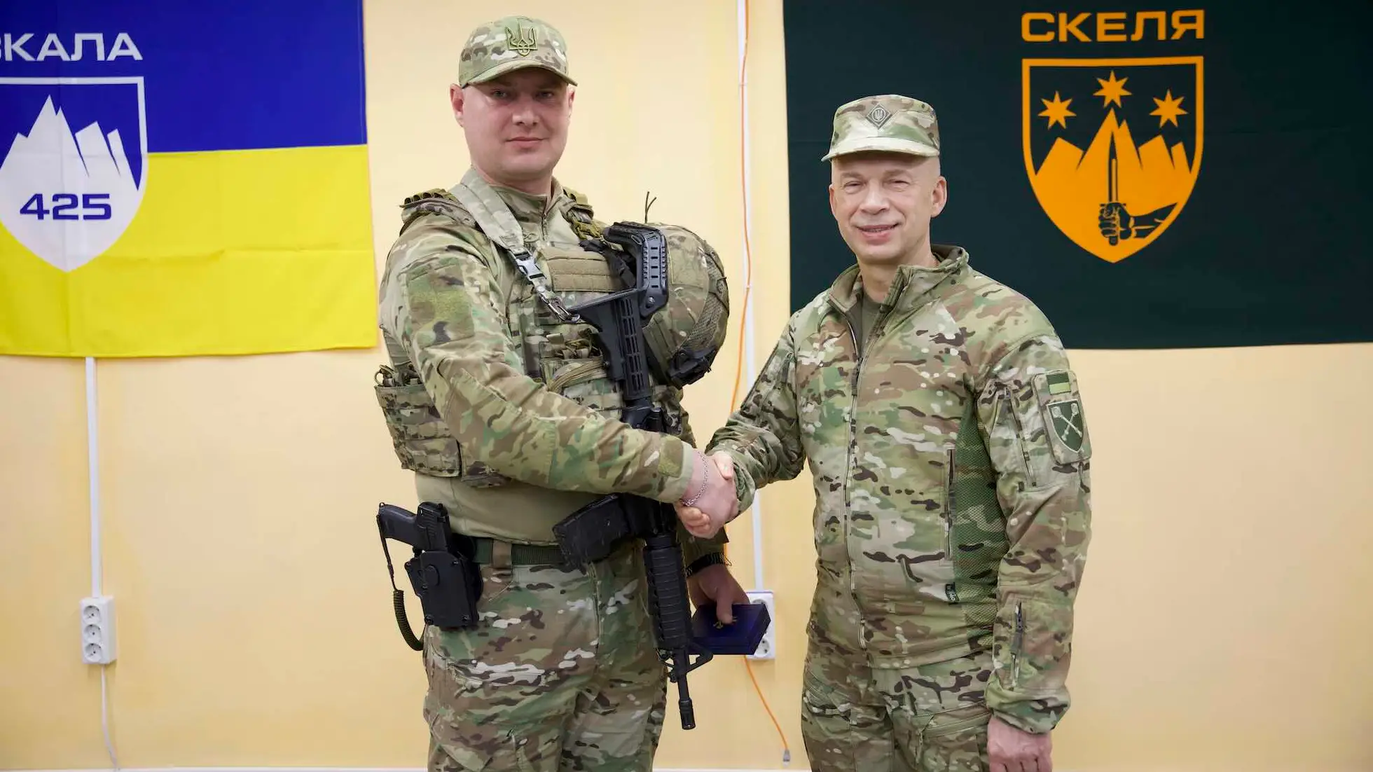 Офіцера полку «Скеля» Івана Щербу нагороджено «Сталевим Хрестом» за утримання позиції та дії під вогнем.