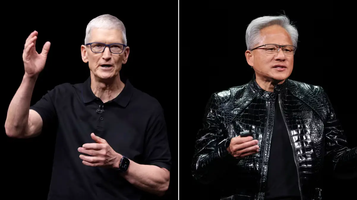 Apple обігнала Nvidia у гонці на $5 трлн: «Nvidia продає силу, Apple — штурвал»