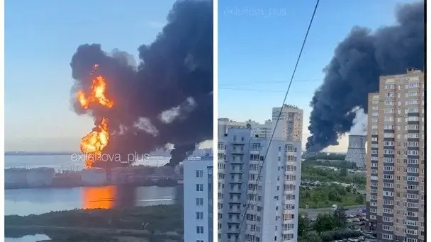 Атака дронів у Санкт-Петербурзі: вражаючі пожежі на нафтовому терміналі