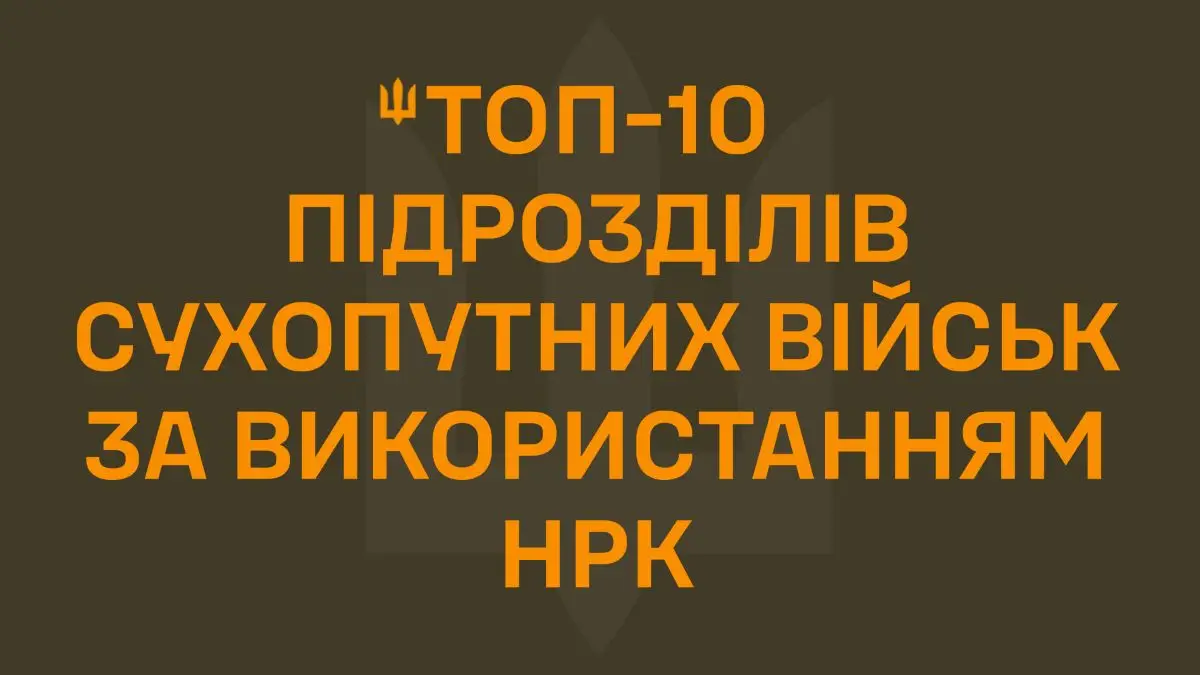 Полк «Скеля» очолив рейтинг Сухопутних військ за застосуванням НРК у березні 2026 року
