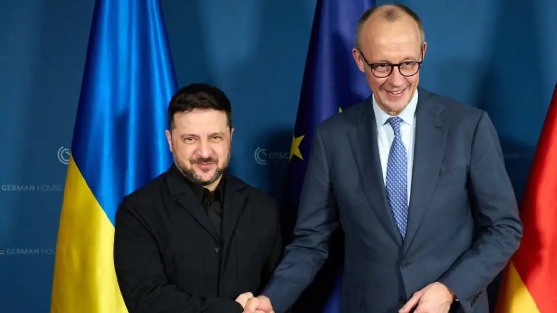 Фрідріх Мерц оголошує про нову військову допомогу Україні під час візиту до Києва