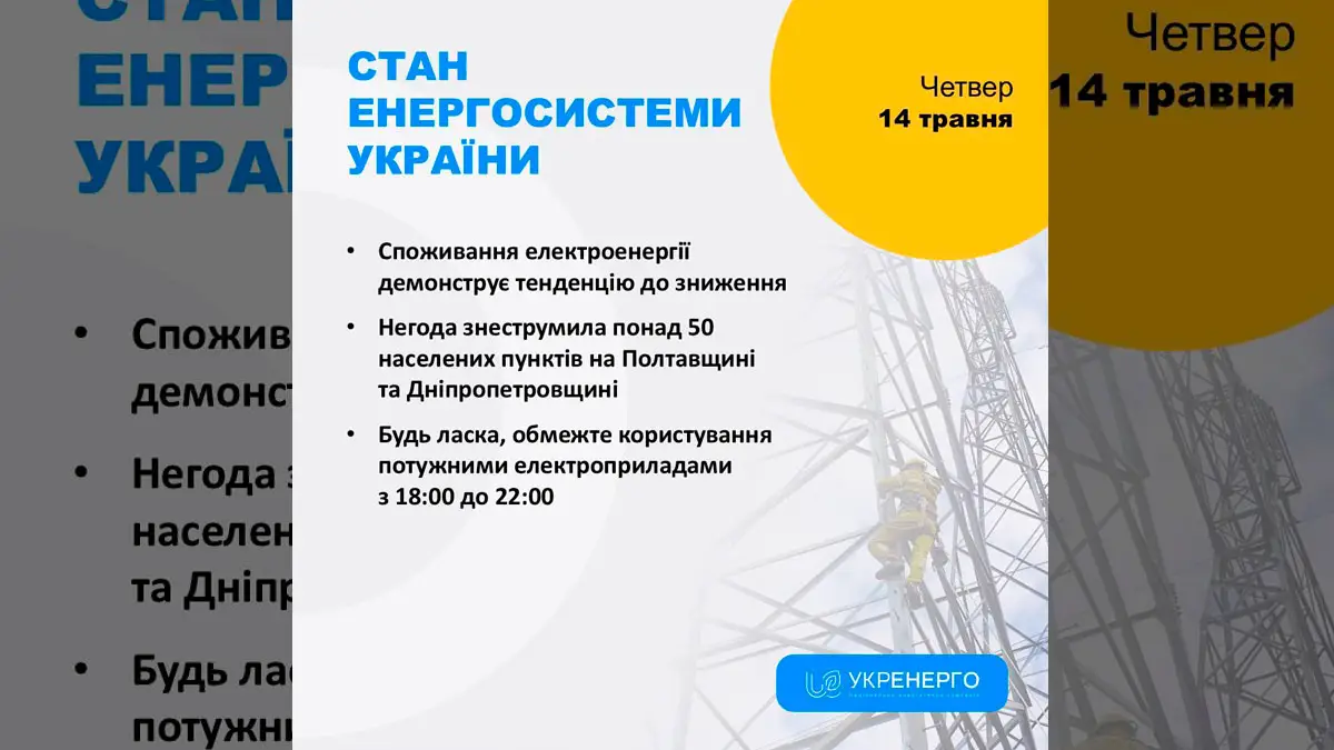 Київ та ще 11 областей залишилися без світла після нових ударів по енергетиці