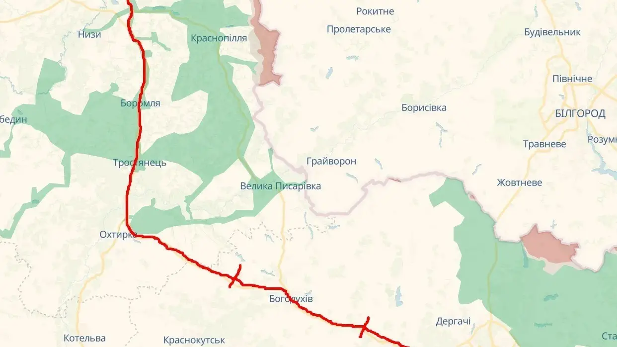 Нова загроза біля кордону: росіяни взялися за трасу між Харковом і Сумами