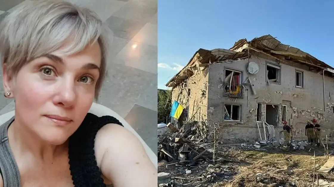 Тала Калатай показала знищений будинок мами після обстрілу Києва