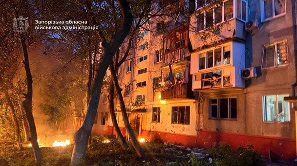 Масований удар безпілотника: Запоріжжя пережило нічний терор