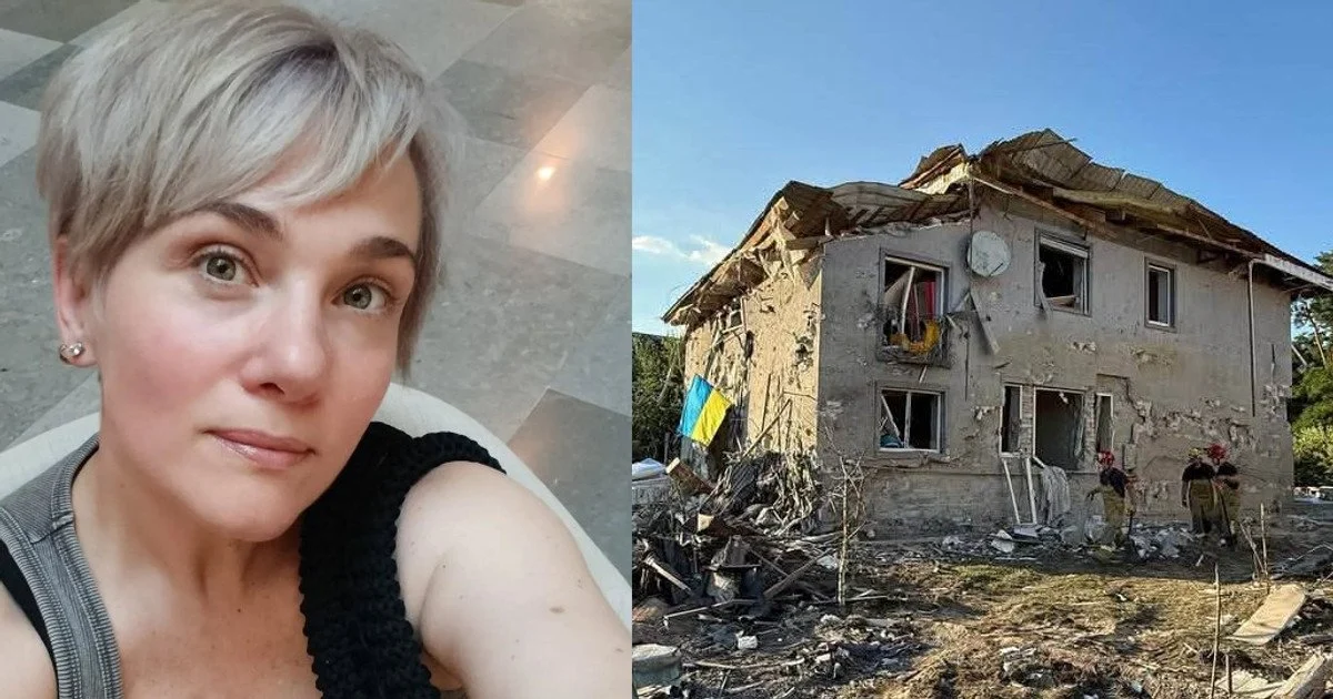 Тала Калатай показала знищений будинок мами після обстрілу Києва