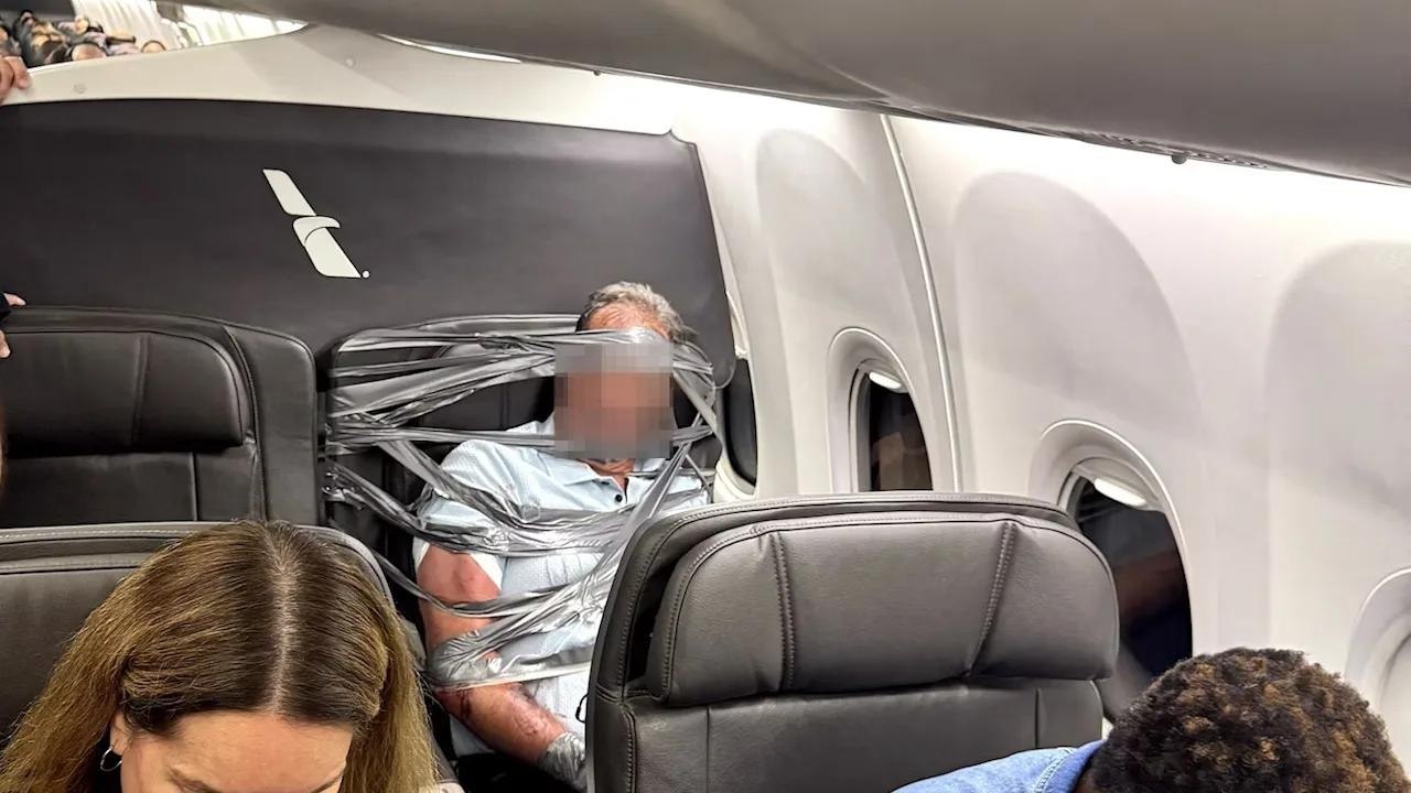 Це по нашему! Пасажира American Airlines примотали скотчем до крісла після бійки на борту