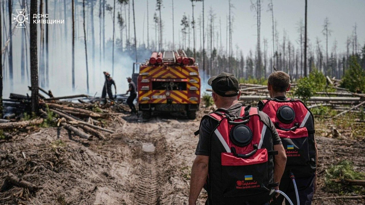 У Чорнобильській зоні гасять лісову пожежу: радіаційний фон у нормі